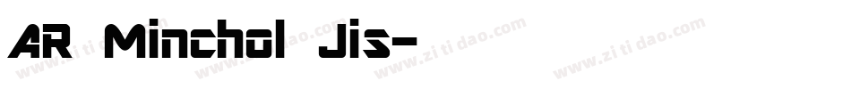 AR Minchol Jis字体转换